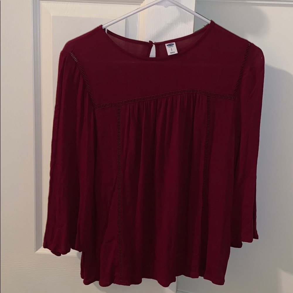 Maroon/Red Blouse